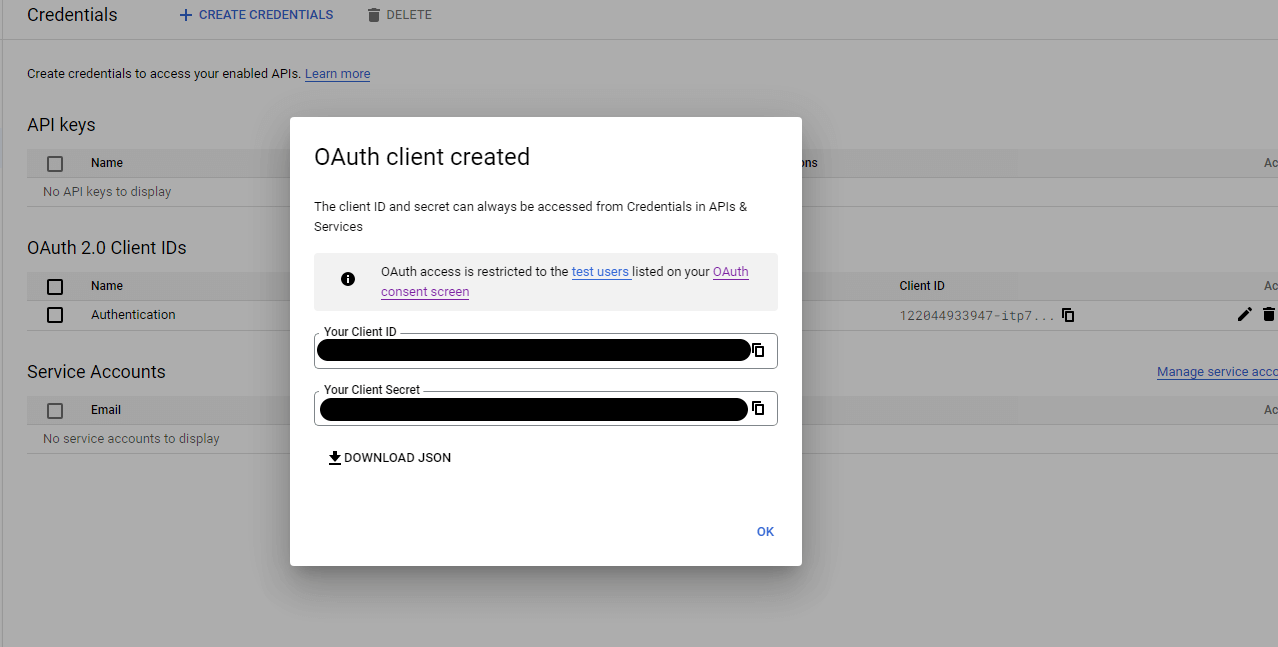 Auth client verified