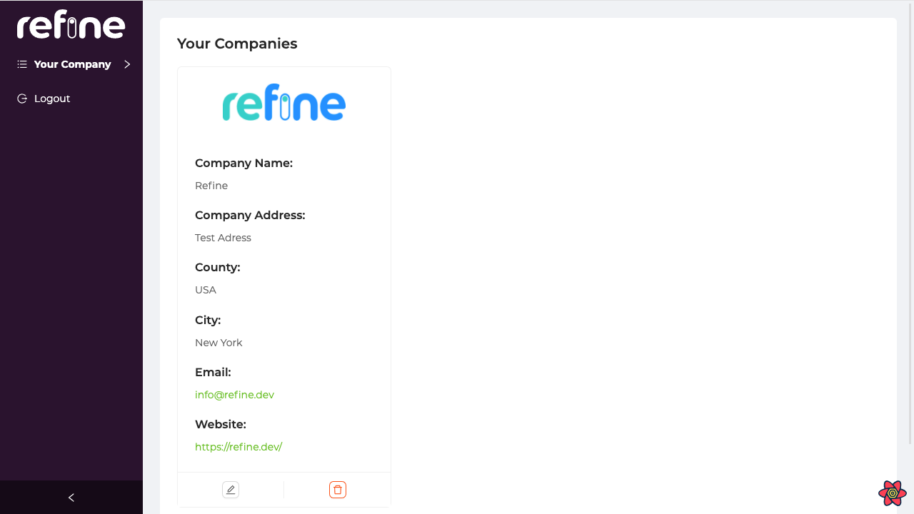 Refine Company List